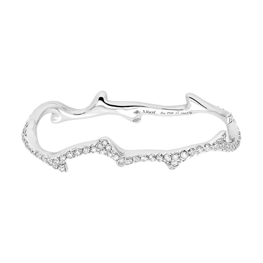 DIOR DIOR Diamond Rings Unisex Silver