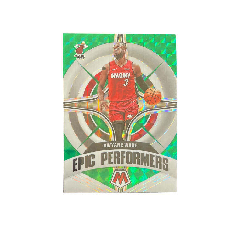 PANINI 2021 22 PRIZM Mosaics, Miami Heat, Wade, Green Mosaics Discount, Special Cards, Star Cards, Card Collection Pass