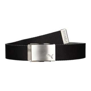 PUMA Fabric Belts Men's Black Width 3.7CM