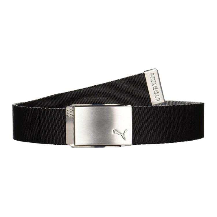 PUMA PUMA Fabric Belts Men's Black Width 3.7CM