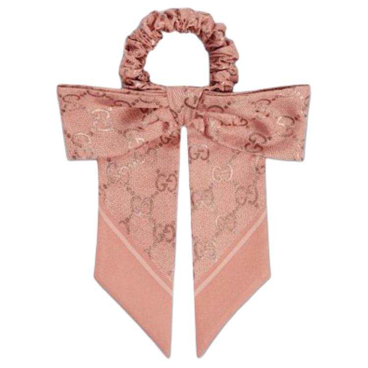 GUCCI GUCCI Laminated Gg Silk Jacquard Scrunchie