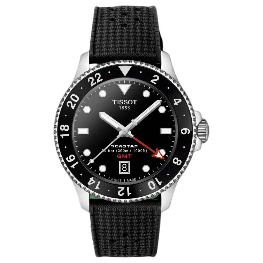 TISSOT Starfish 1000 Collection Quartz Movement 300m Waterproof Men's Watches Watch 40mm Black Dial