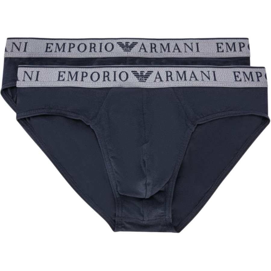 EMPORIO ARMANI FW24 Underpants Men's 2 Pack Navy Blue