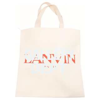 Lanvin X GALLERY DEPARTMENT Collaboration Canvas Tote Bag, Shopping Bag, Handbag Women's Ecru