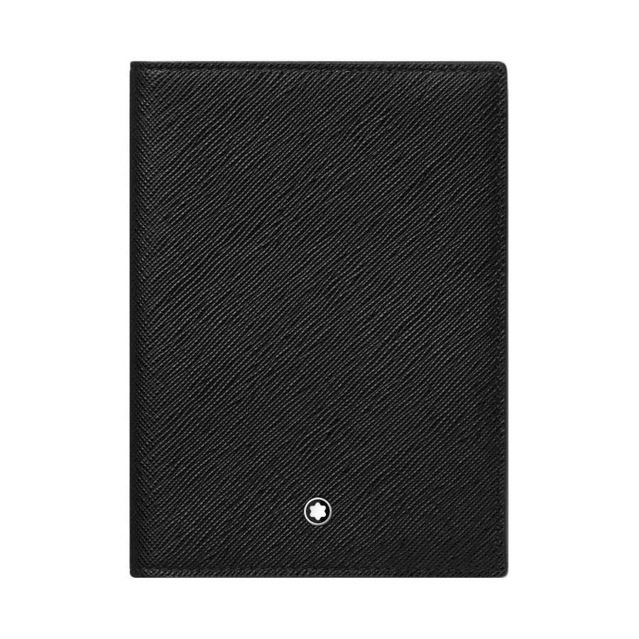 MONTBLANC Calfskin Passport Holder Medium Men's Black
