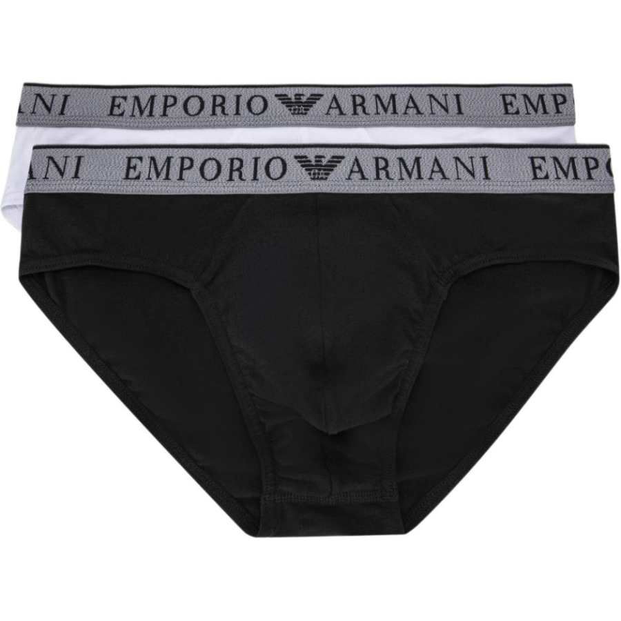 EMPORIO ARMANI FW24 Underpants Men's 2 Pack Black+White