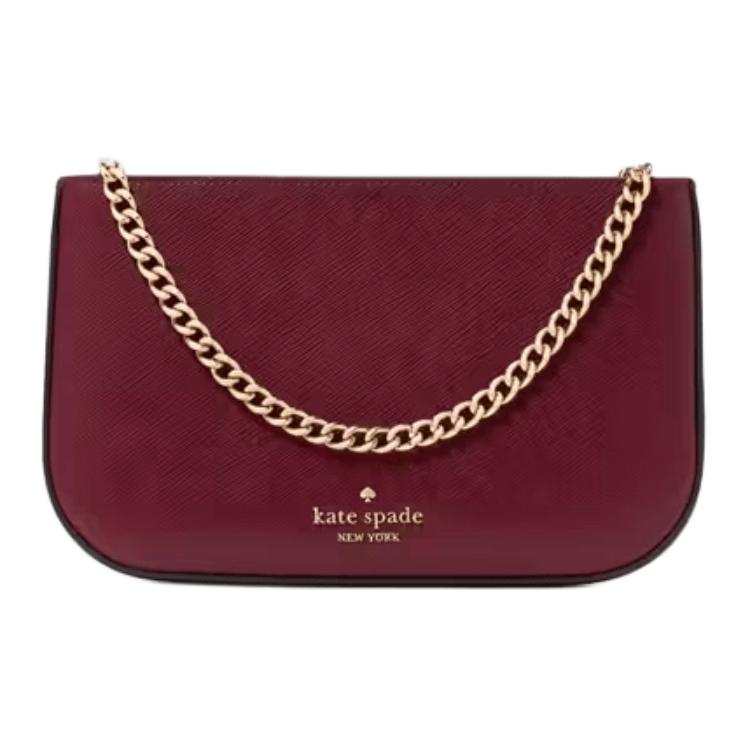 Kate Spade Saffiano Leather One Shoulder Handbag Women's Blackberry