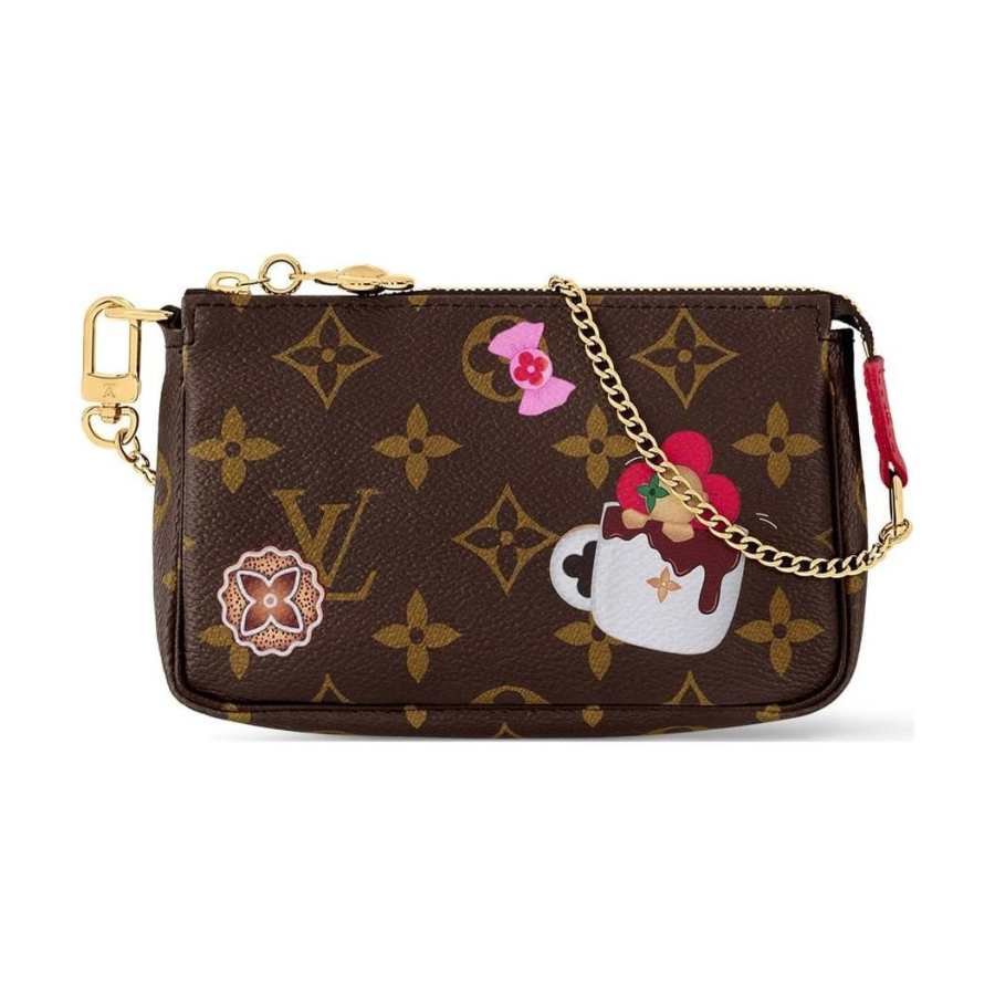 LOUIS VUITTON LOUIS VUITTON Mini Pochette Accessoires Monogram/Candy Red