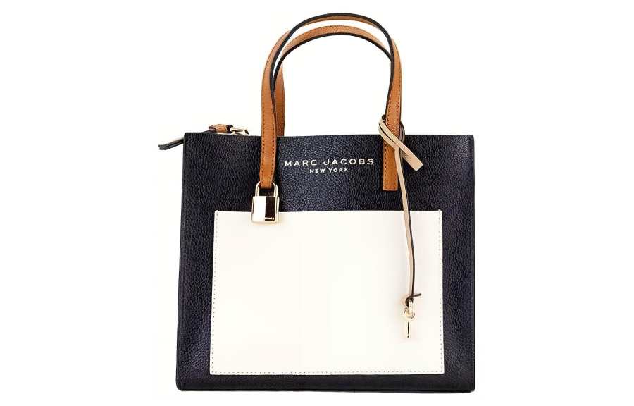 MARC JACOBS Litchi Grain Leather Tote Bag, Shopping Bag, Handbag, Shoulder Bag, Crossbody Bag Mini Women's