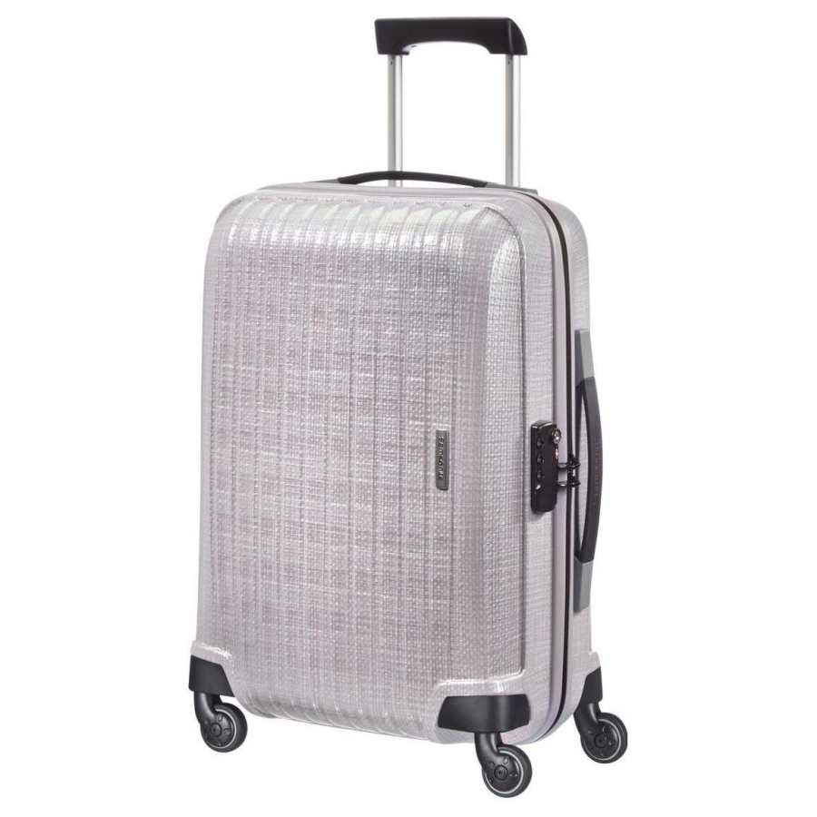 SAMSONITE Polypropylene Pp Luggage Suitcase For Air Travel 20 Inch, 25 Inch, 28 Inch Unisex Pearl White