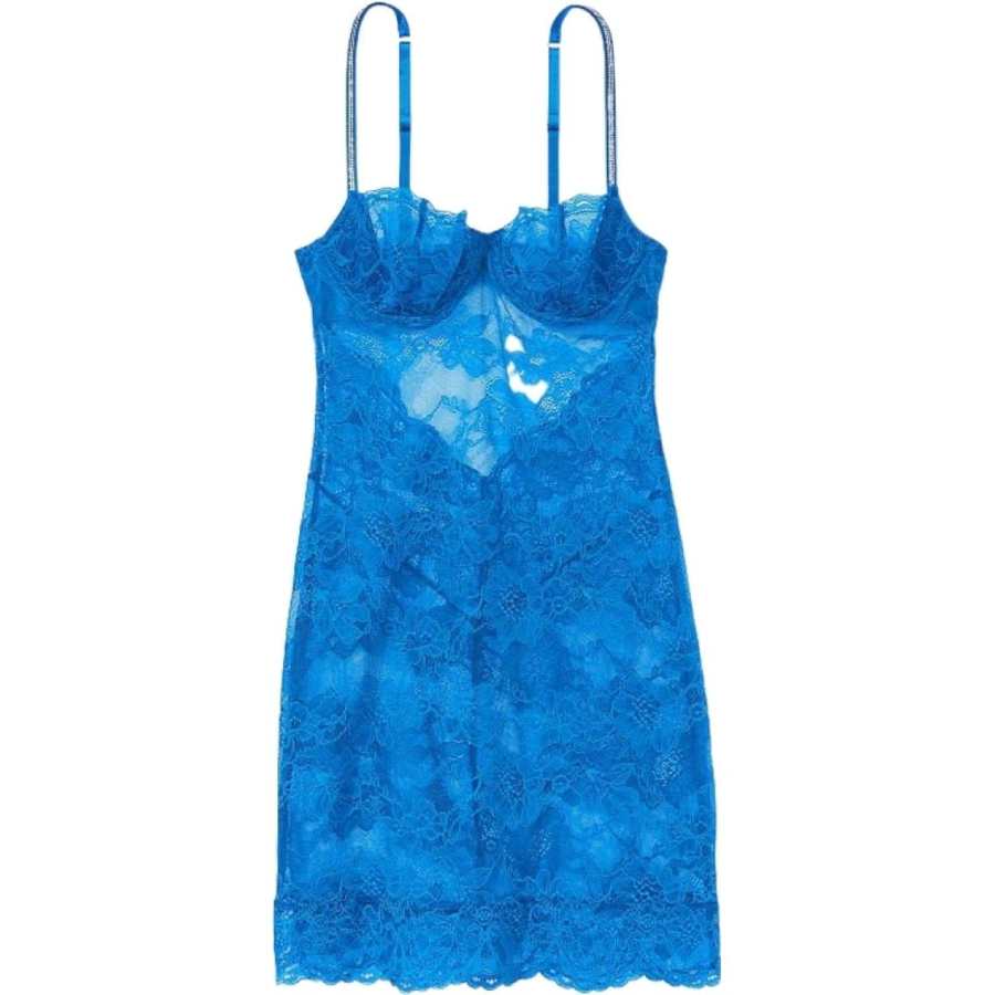 Victoria's Secret SEXY KI Nightgown Women's Klein Blue