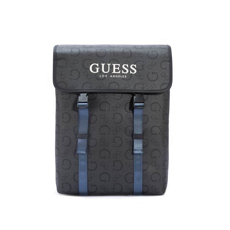 GUESS GUESS Synthetic Leather Backpack Regular Unisex Carbon Black