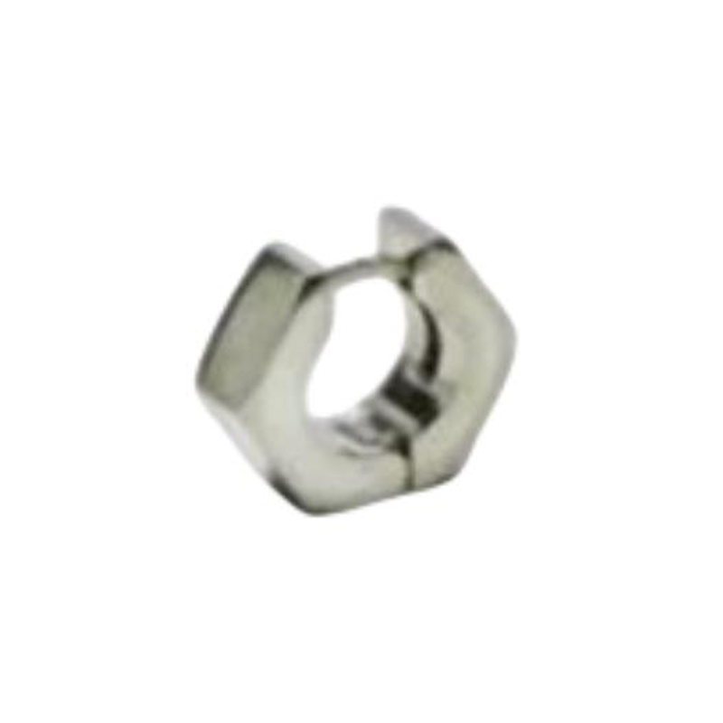OFF-WHITE OFF WHITE Brass Earrings Unisex Silver, Single