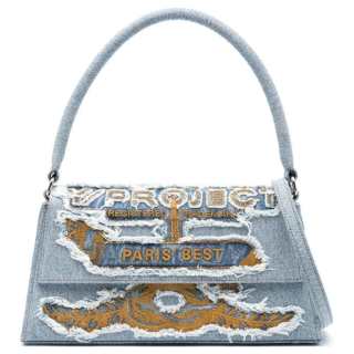 Y/Project Cotton Shoulder Bag, Handbag, Shoulder Bag Women's Light Blue