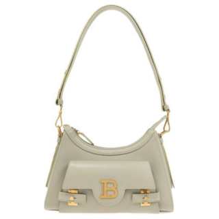 BALMAIN Leather Handbag, Shoulder Bag Women's Green
