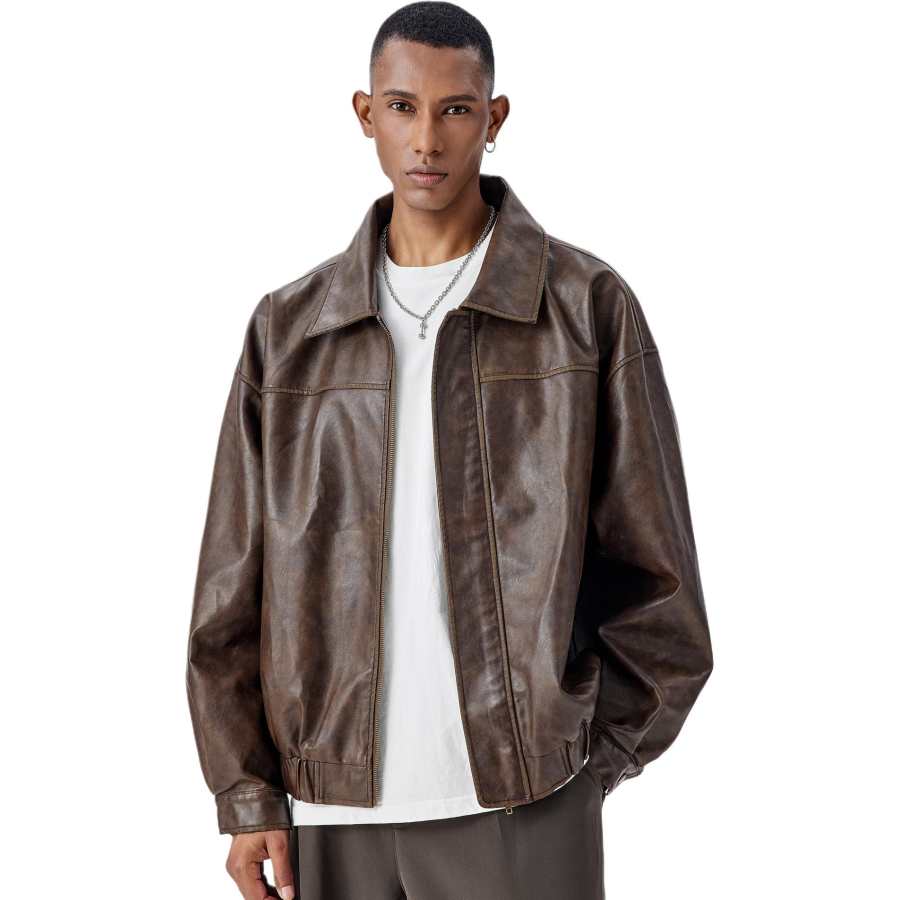 Bodydream Leather Jacket Unisex Dark Brown