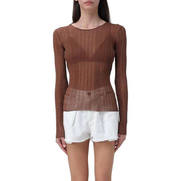 PINKO PINKO Semi Sheer Ribbed Jumper