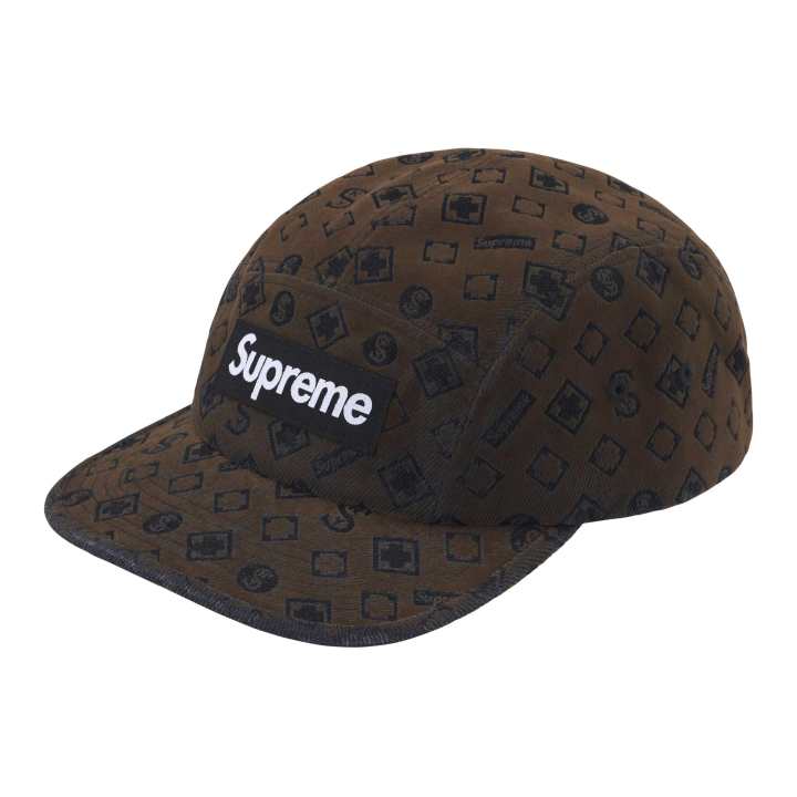 Supreme Supreme flocked denim "" camp cap
