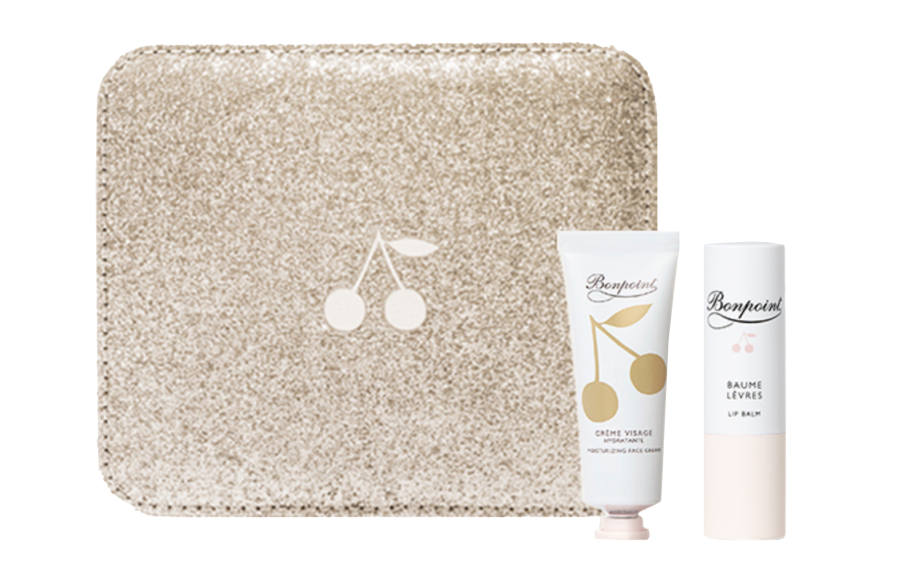 Bonpoint Beloved Little Cherry Sparkling Spoiled Skincare Sets Moisturizing And Nourishing 4g+30ml+Makeup Bag