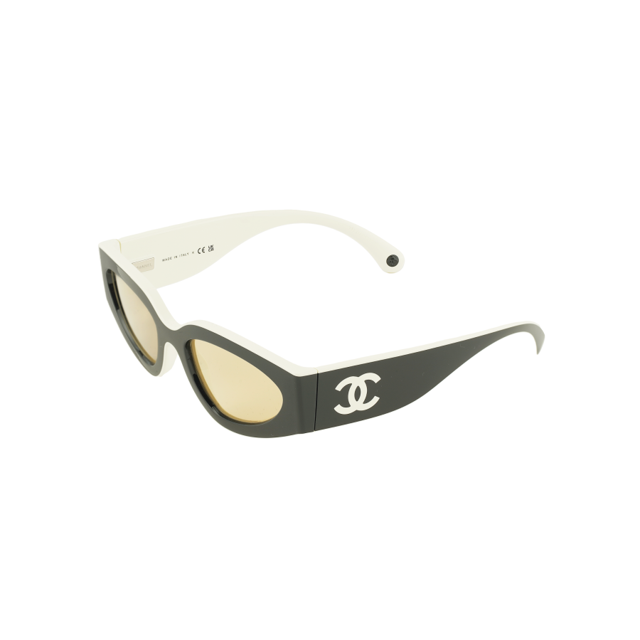 CHANEL Cat Eye Sunglasses Unisex Black