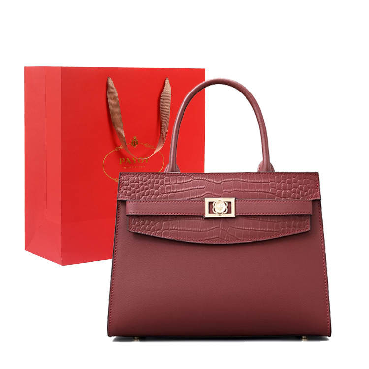 PAYOT Synthetic Leather Handbag, One Shoulder, Crossbody Regular Women's Burgundy/Black/Blue/Ecru