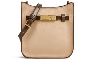 CHARLES&KEITH Charles & Keith Chain PU, Textile Mixture Crossbody Bags Small Women's Composite Color Multi