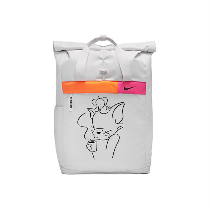 Nike Nike Tom And Jerry, Ido Fabric Backpack Unisex Light Silver Gray