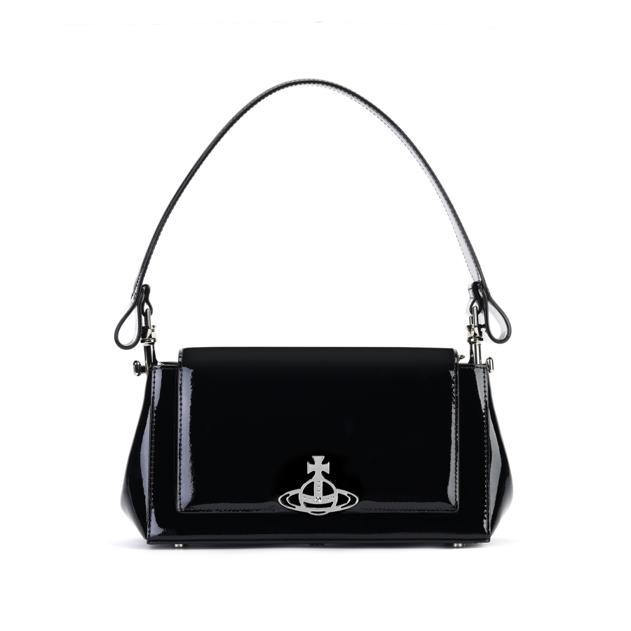 Vivienne Westwood HAZEL Cow Leather Shoulder Bag Baguette Bag One Shoulder Handbag Medium Women's