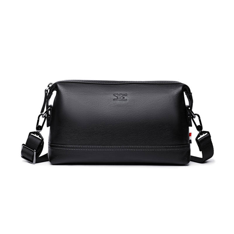 SEPTWOLVES SEPTWOLVES Cow Leather Crossbody Bag Regular Men's Black