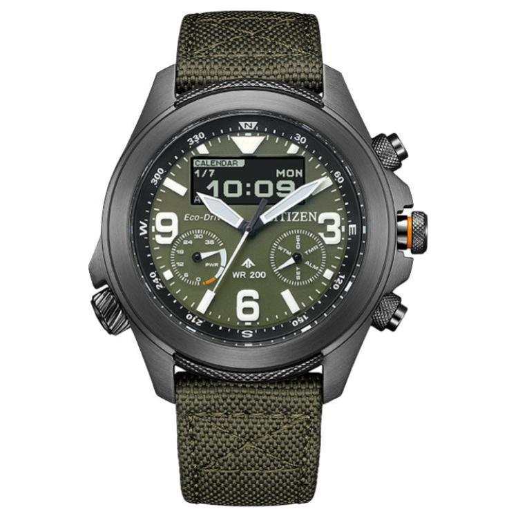 CITIZEN PROMASTER 200m Waterproof Light Powered Quartz Movement Nylon Strap Watch Men's Watches