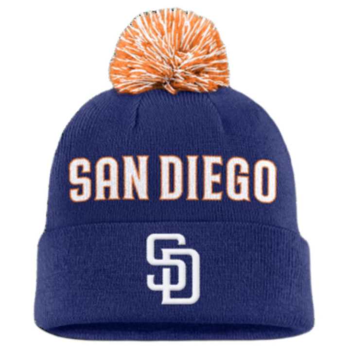 Nike Nike San Diego Padres Peak Men's Nike Mlb Cuffed Pom Beanie