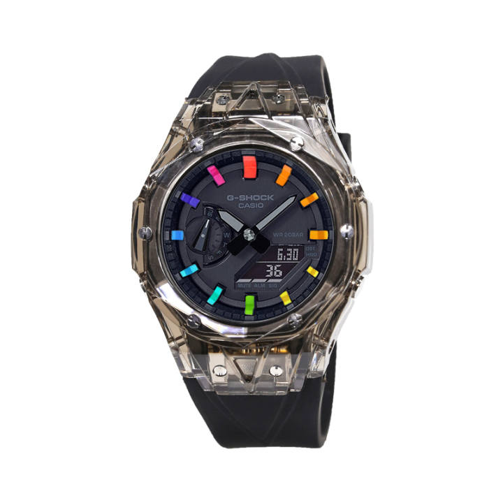 CASIO CASIO Unisex Liquid Crystal/Analog Dual Display Series Black Watch