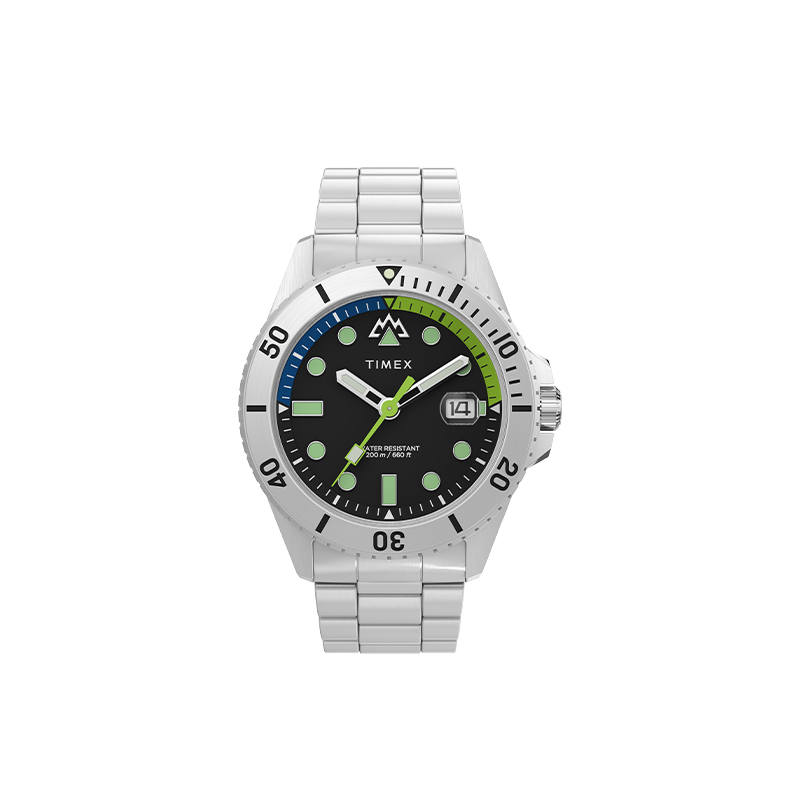 TIMEX Wrist Watches Quartz Movement Black Dial Unisex Glow In The Dark