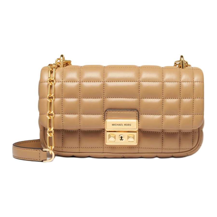 MICHAEL KORS Tribeca Sheepskin Crossbody Bag, Shoulder Bag Small Women's Camel