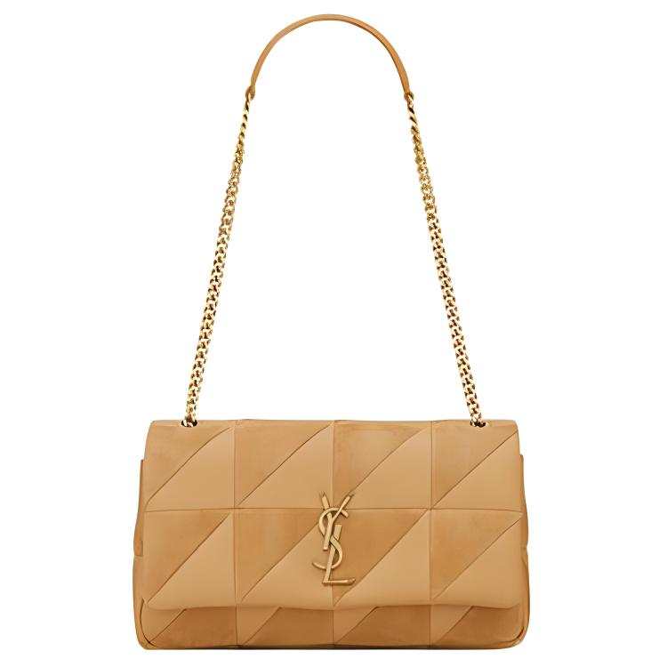 SAINT LAURENT Jamie Sheepskin Portable Crossbody Bag, Shoulder Bag Women's Dark Sand