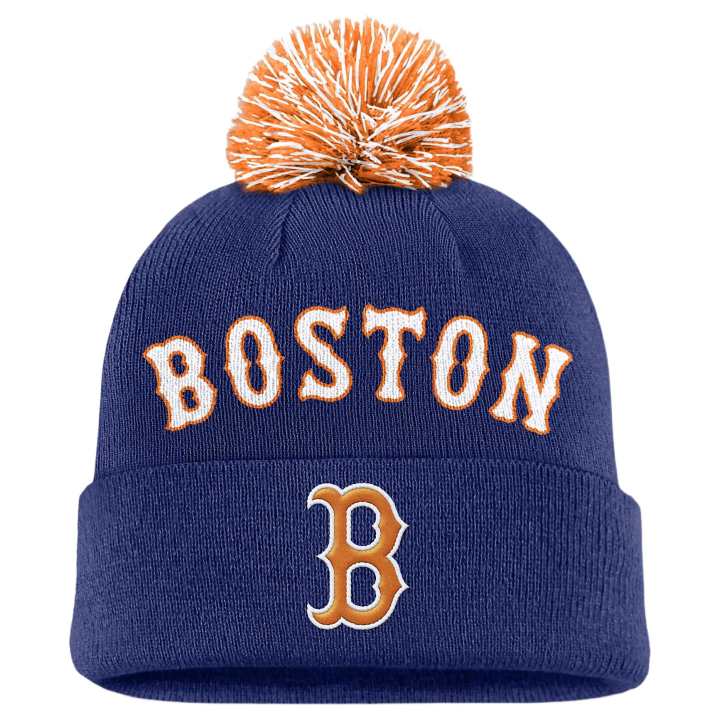 Nike Nike Boston Red Sox Peak Men's Nike Mlb Cuffed Pom Beanie