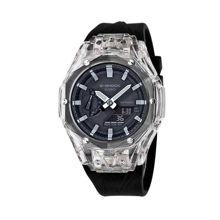 CASIO CASIO Unisex Liquid Crystal/Analog Dual Display Series Black Watch