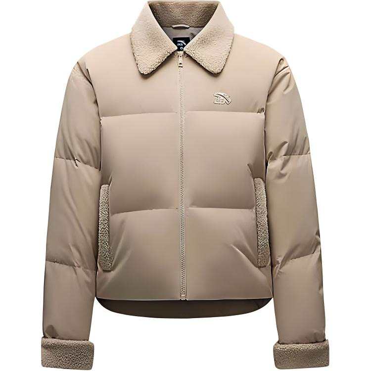 Anta Sports Life Collection Down Jacket Women's Cream Apricot Coffee