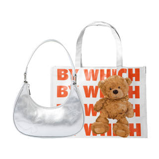 Bywhich Pu Shoulder Bag, Handbag Women's Silver