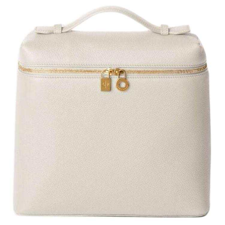 Loro Piana ExtraPocket Leather Backpack Women's White