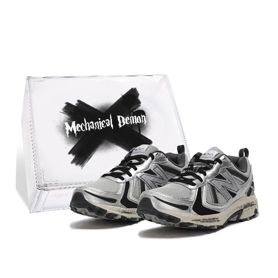 New Balance New Balance NB 410 Slip Resistant, Abrasion Resistant, Breathable Low top Running Shoes Unisex Black White Gray