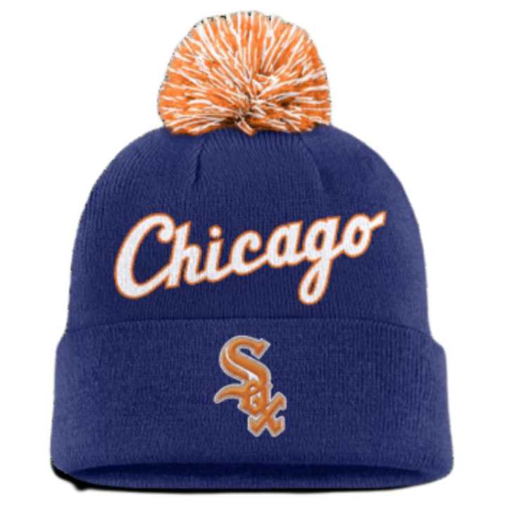 Nike Nike Chicago White Sox Peak Men's Nike Mlb Cuffed Pom Beanie
