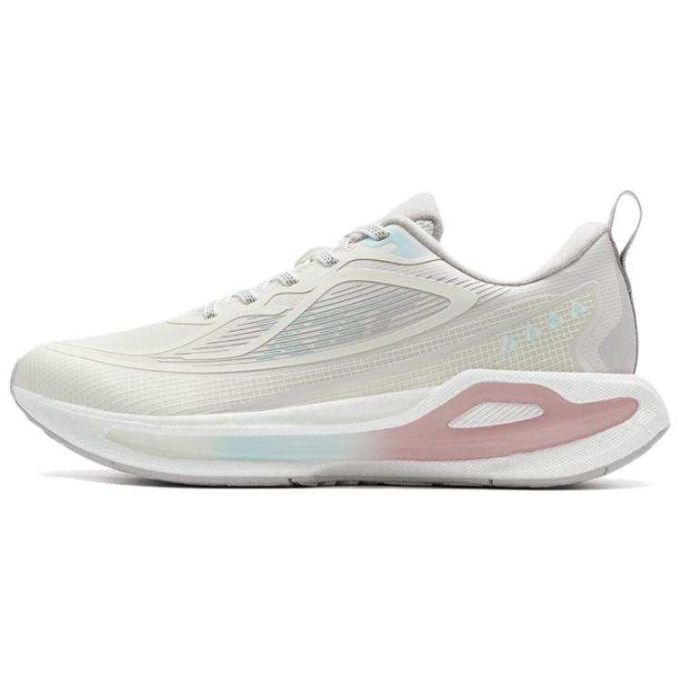 XTEP Starburst 2 Synthetic Leather Cushioning Slip Resistant Low top Casual Running Shoes Women's Beige Pink
