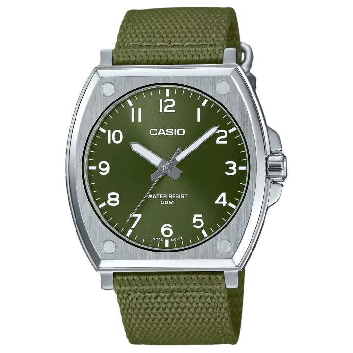CASIO CASIO Unisex Standard Series Green Watch MTP-E730C-3AV