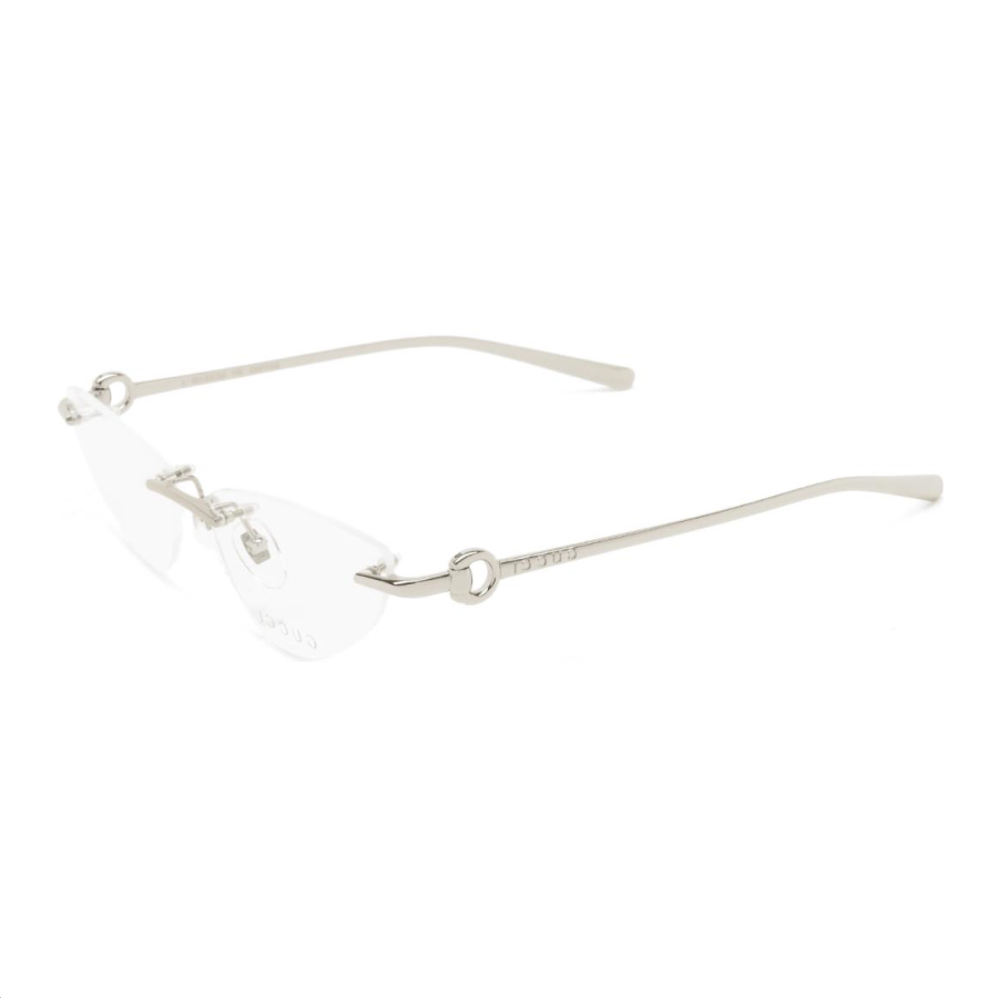 GUCCI GUCCI Eyewear Logo Engraved Cat Eye Frame Glasses