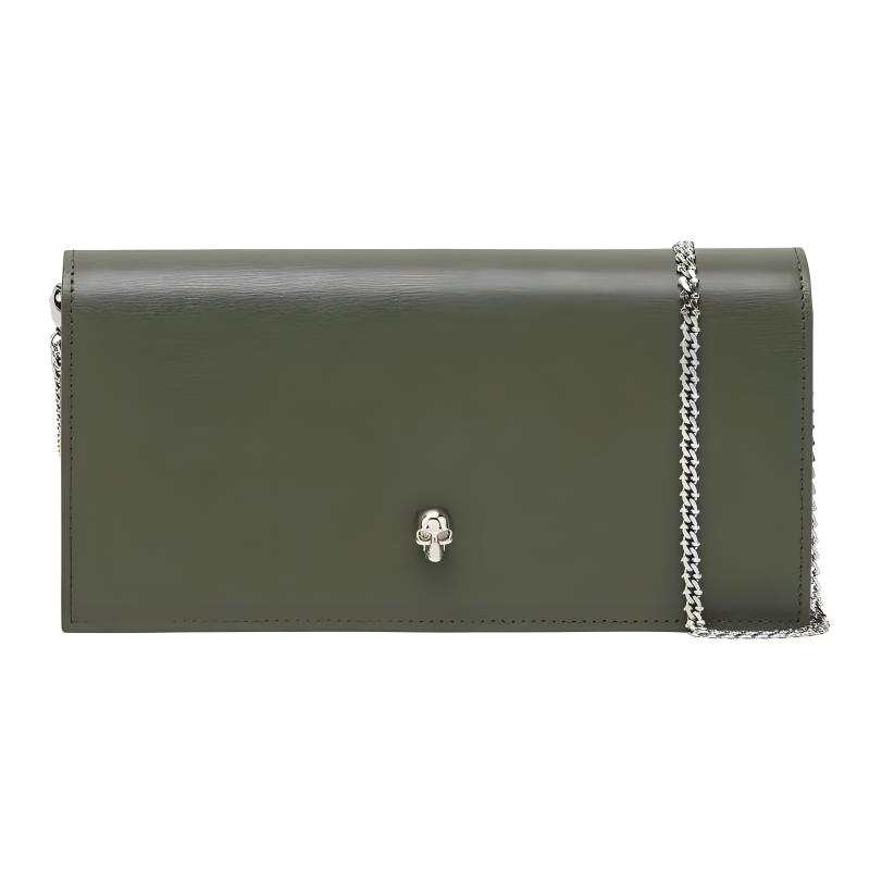 Alexander McQueen Leather Shoulder Bag, Crossbody Bag Women's Green