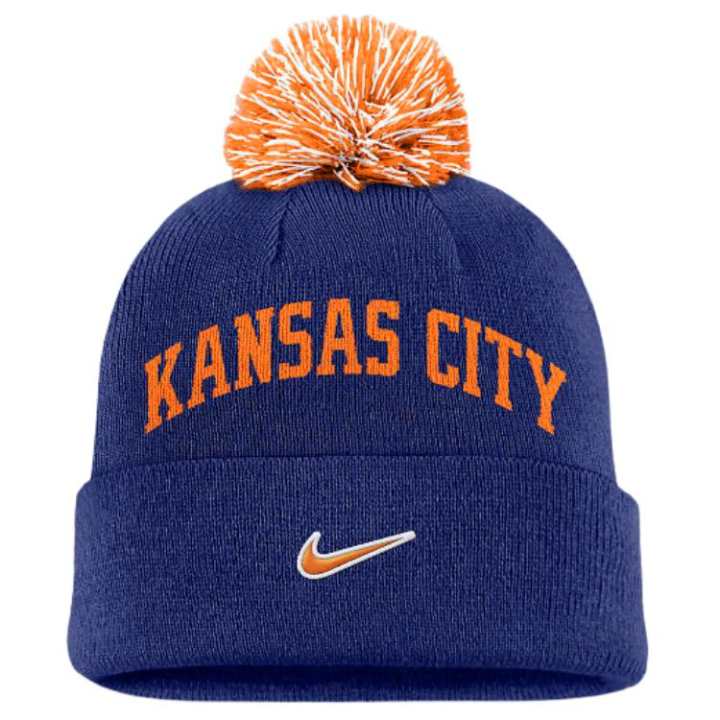 Nike Nike Kansas City Royals Peak Men's Nike Mlb Cuffed Pom Beanie