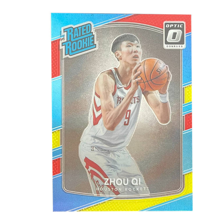 PANINI 2017 18 OPTIC Rockets, Zhou Qi, Rising Stars, Teca, Player Card, Card Product Access Sports Cards 1 Pc