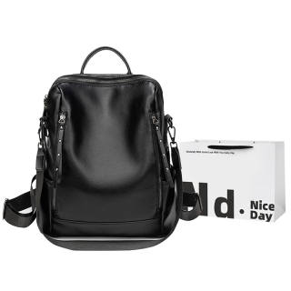 SWIMADE Pu Backpack Regular Women's Black/Khaki/Blue
