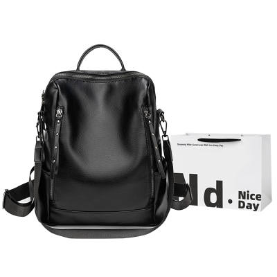 SWIMADE Pu Backpack Regular Women's Black/Khaki/Blue
